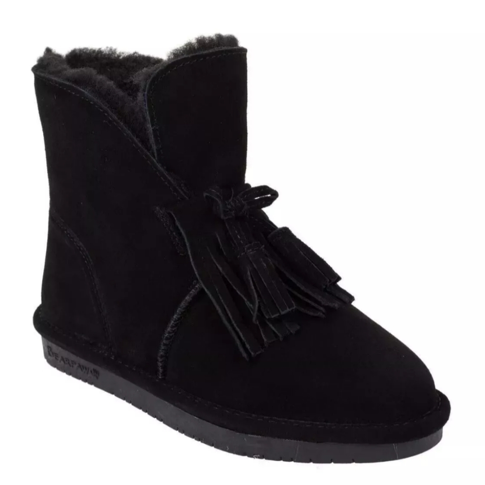 New Bearpaw Christie Suede Boot Black 12M